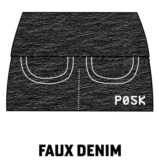 P05K™ | Faux Denim Scuba Crepe Waist Pockets-Waist Pockets-XS-Faux Denim-Hagsters
