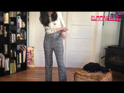 Women's Cotton Knit Sleeveless Wide Leg Casual Jumpsuit - Various Fun Prints | MoonEaze™